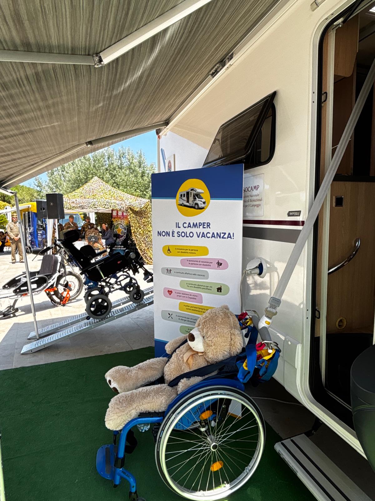 Camper attrezzato con pedana per disabili - ExpoAid 2026